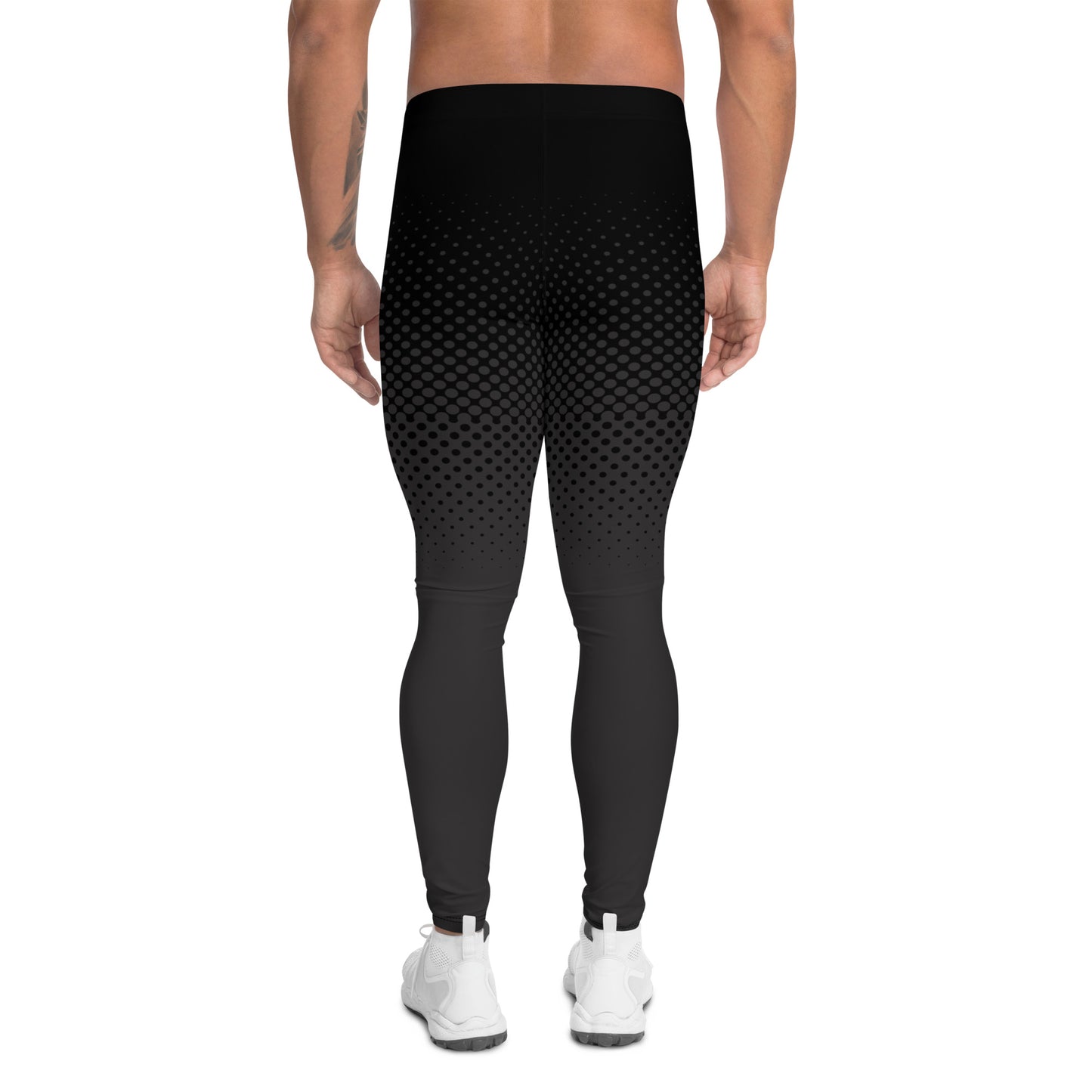 Black Grey Dot Fade - Third Leg Men's Leggings
