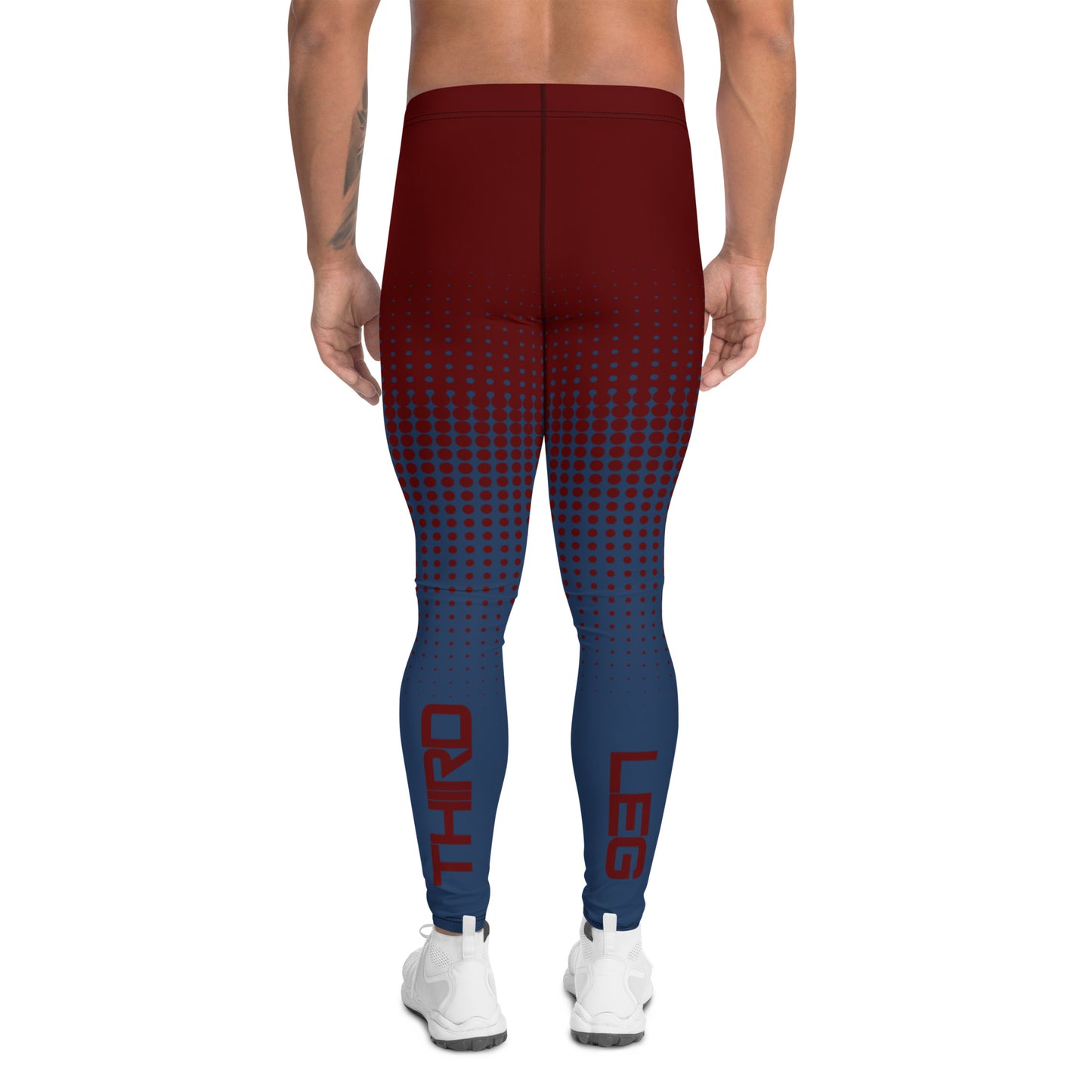 Red to Blue Dot Fade - Third Leg Men's Leggings