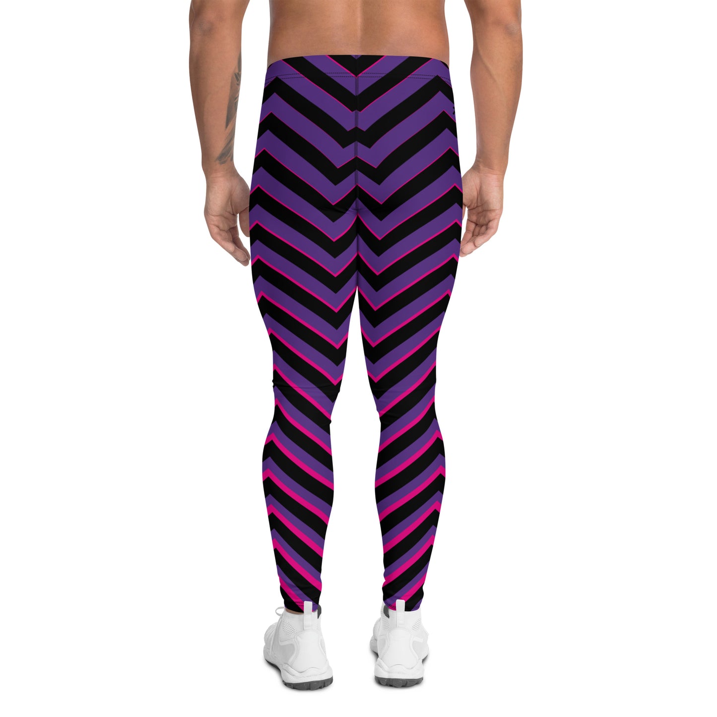 Neon Zig-Zag - Third Leg Men's Leggings