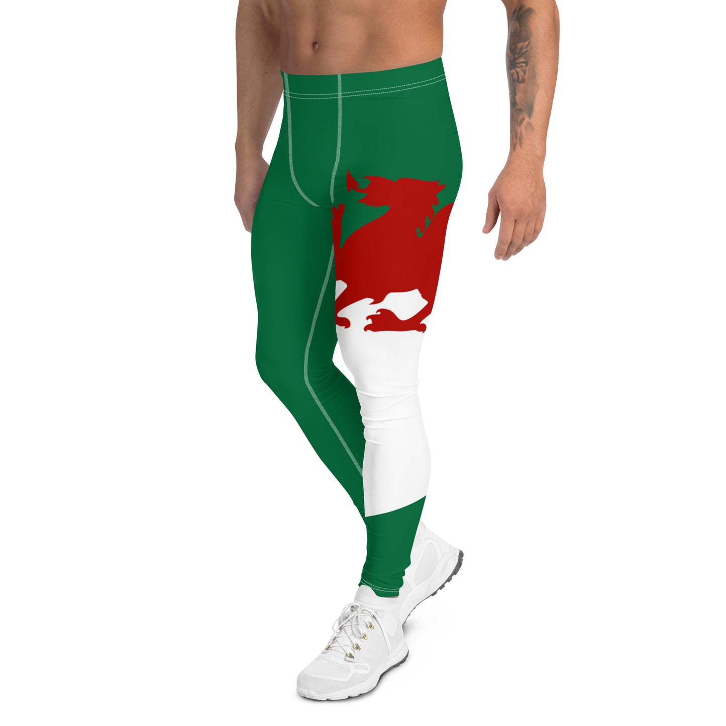 Wales / Cymru Flag - Third Leg Men's Leggings