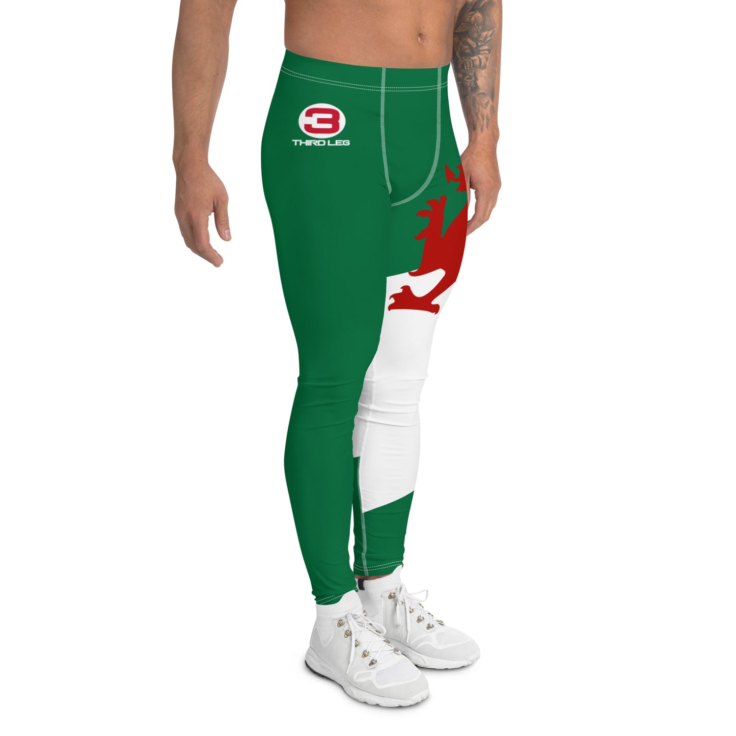 Wales / Cymru Flag - Third Leg Men's Leggings