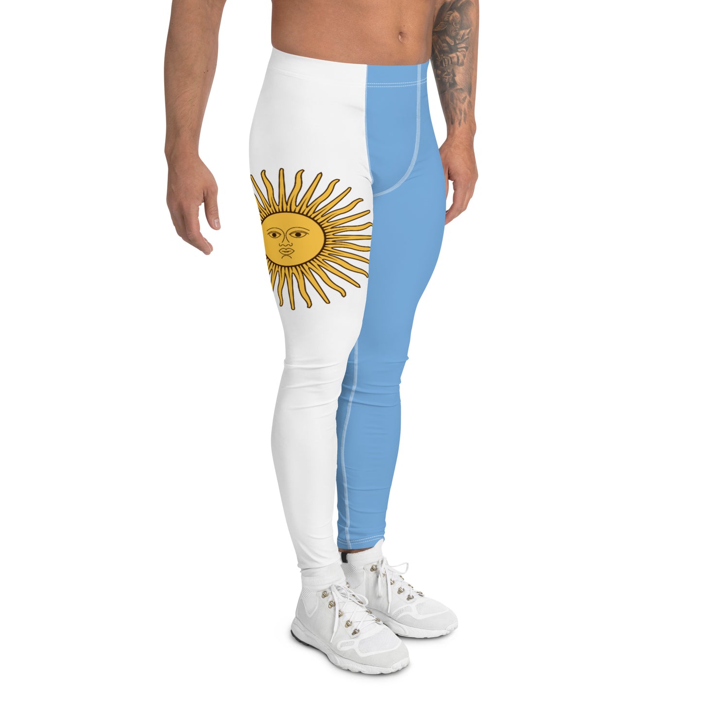 Argentinian Flag - Third Leg Men's Leggings