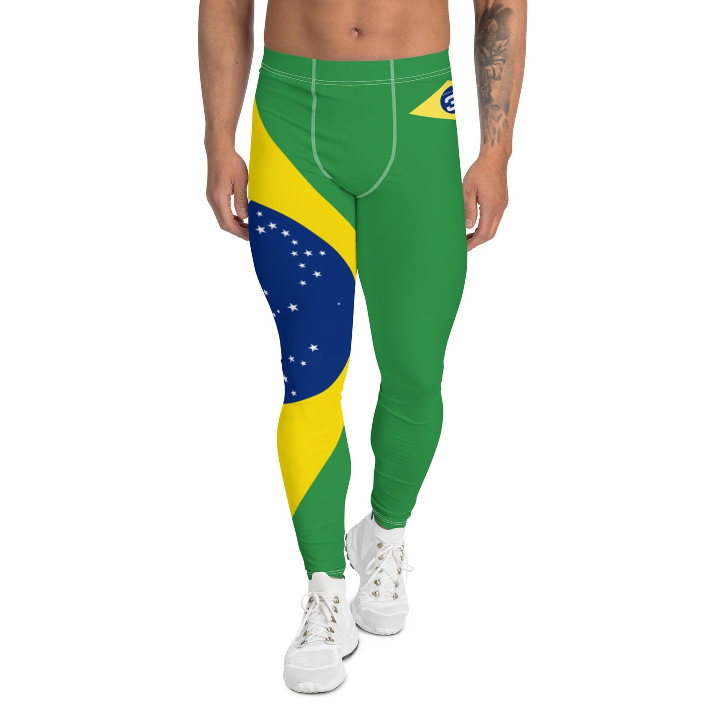 Brazilian Flag - Third Leg Men's Leggings