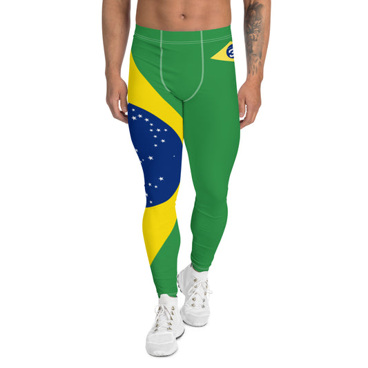 Brazilian Flag - Third Leg Men's Leggings